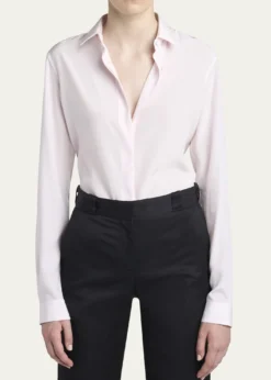 TOM FORDSilk Crepe De Chine Button-Down Blouse