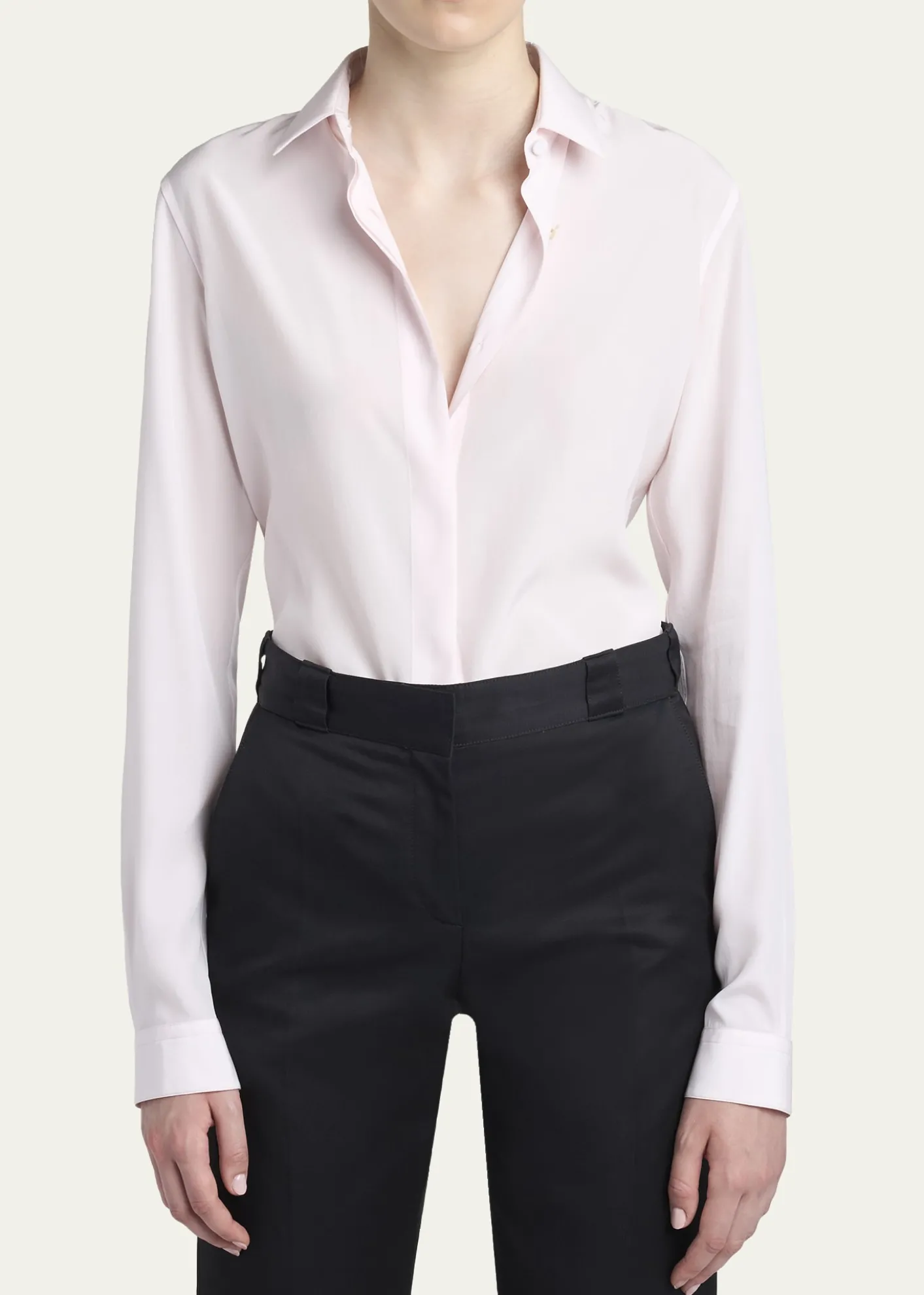 TOM FORDSilk Crepe De Chine Button-Down Blouse