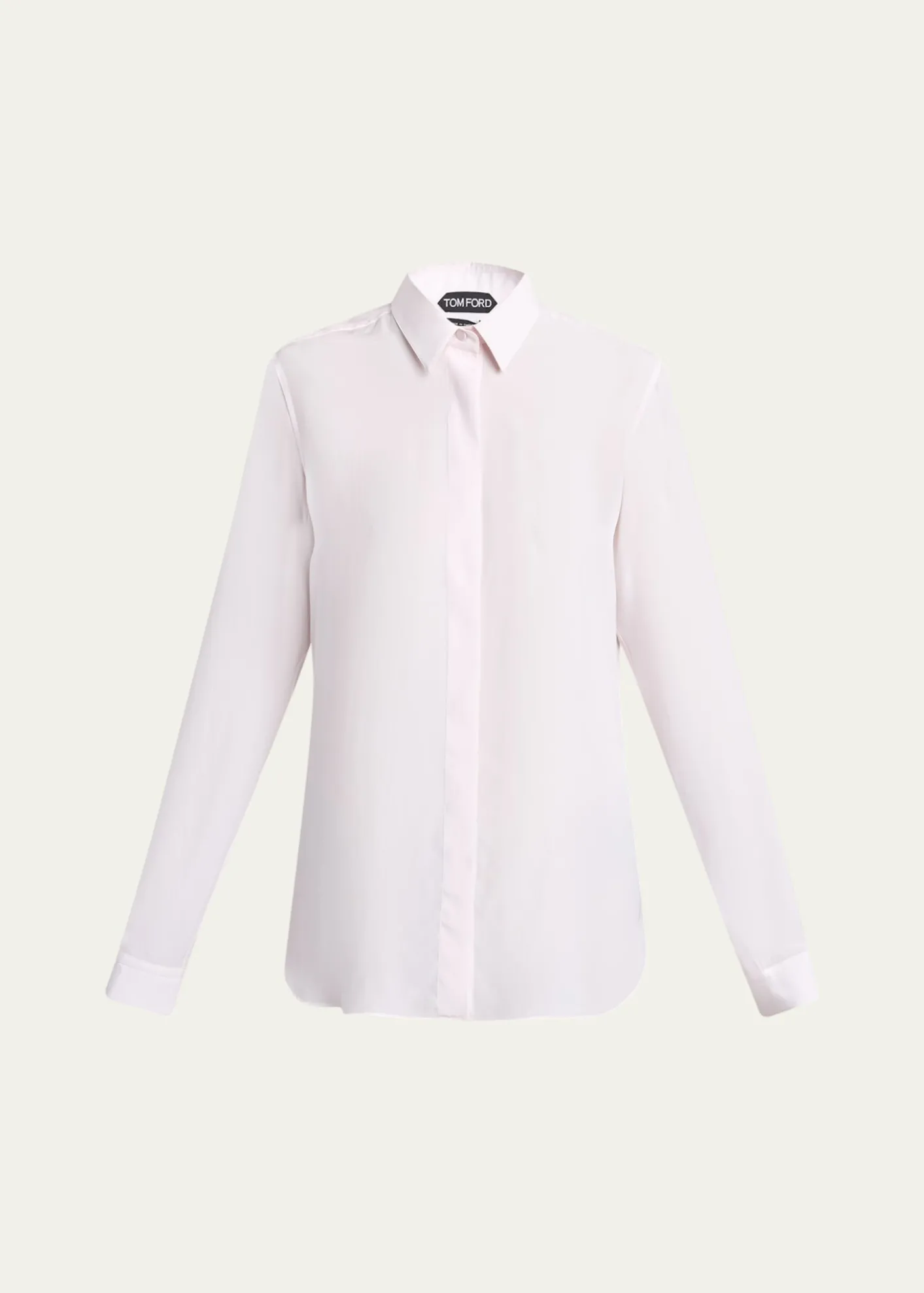 TOM FORDSilk Crepe De Chine Button-Down Blouse
