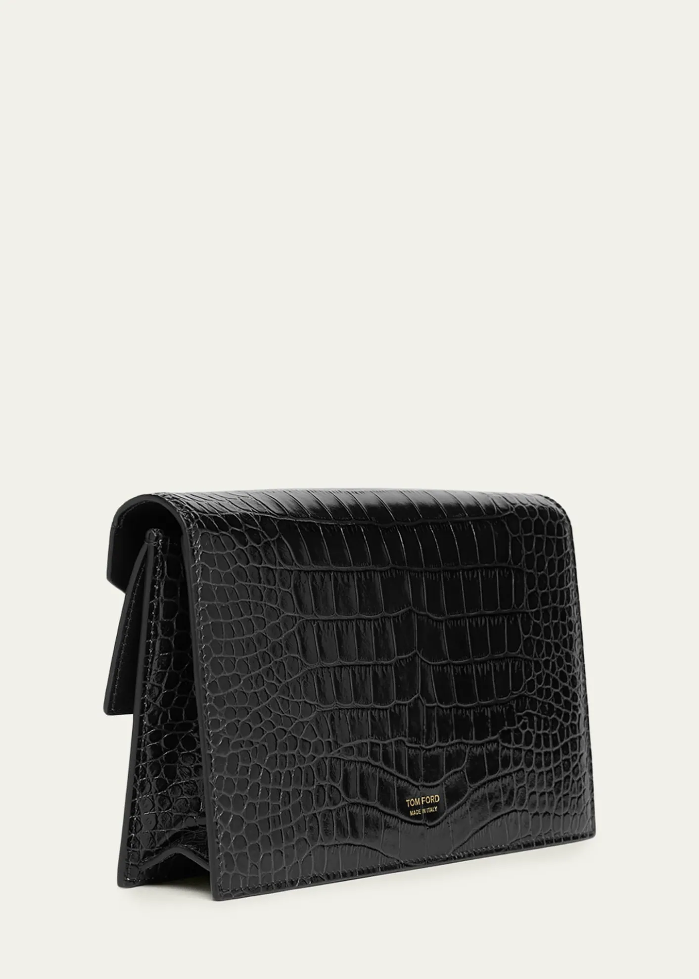 TOM FORDSmall Croc-Embossed Leather T-Clasp Clutch Bag