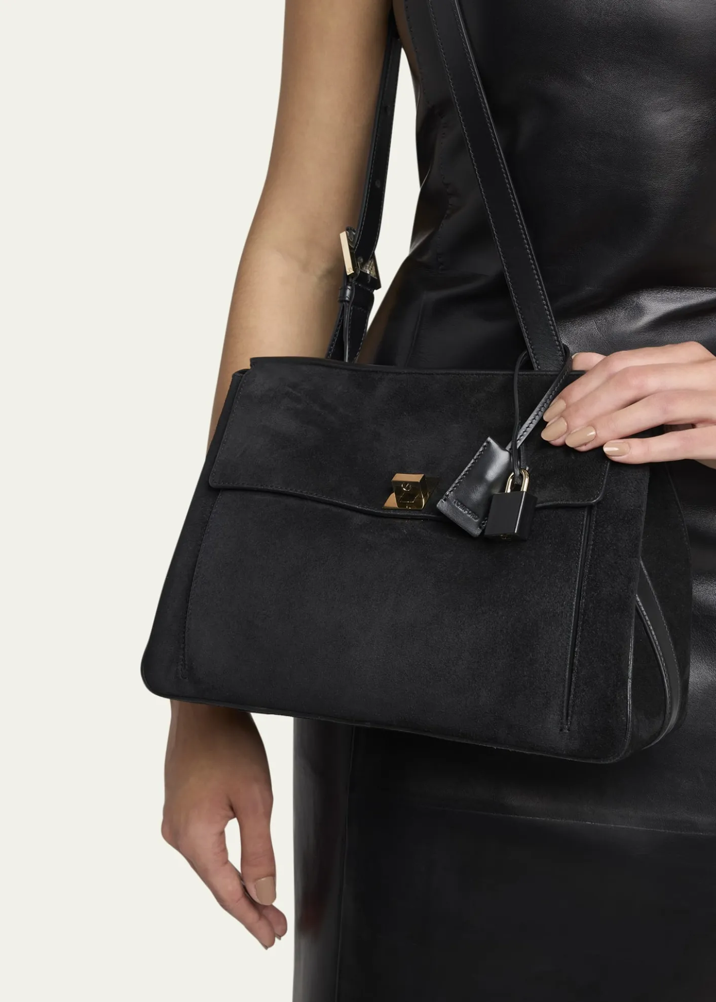 TOM FORDSmooth Suede Shoulder Bag