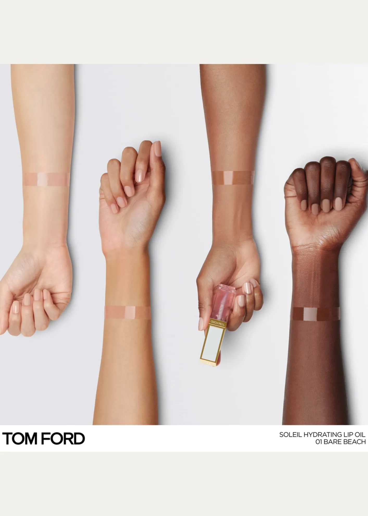 TOM FORDSoleil Hydrating Lip Oil - 01 Bare Beach