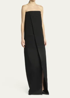 TOM FORDStrapless Column Wrap Evening Gown
