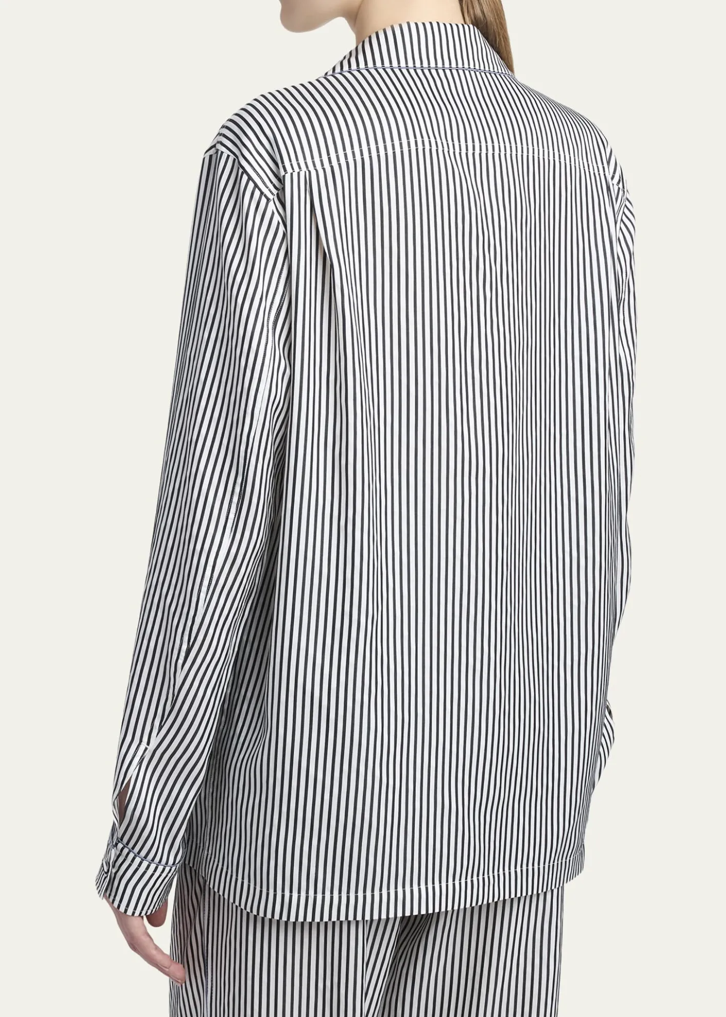 TOM FORDStriped Silk Pajama Shirt
