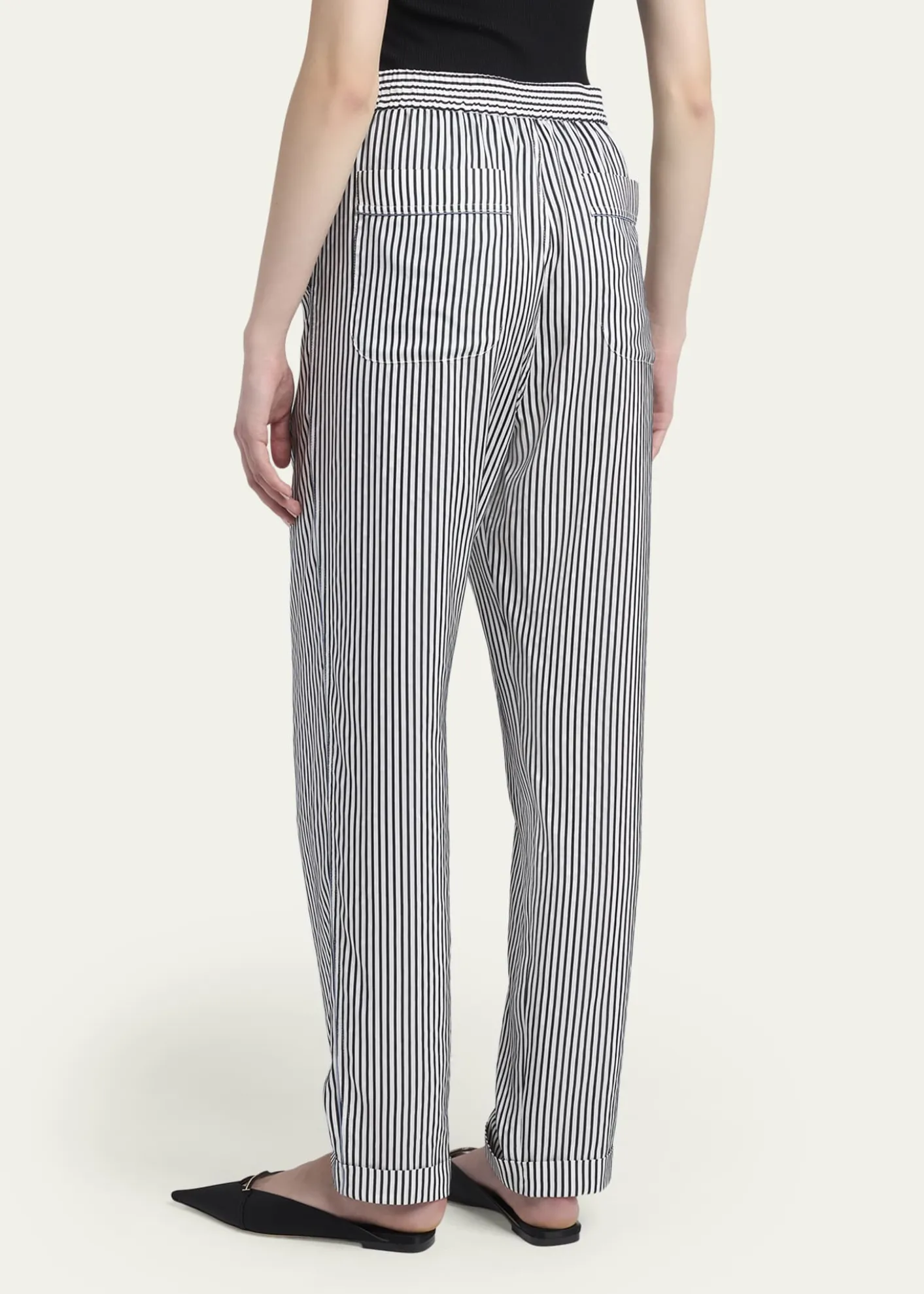 TOM FORDStriped Silk Straight-Leg Pull-On Pajama Pants