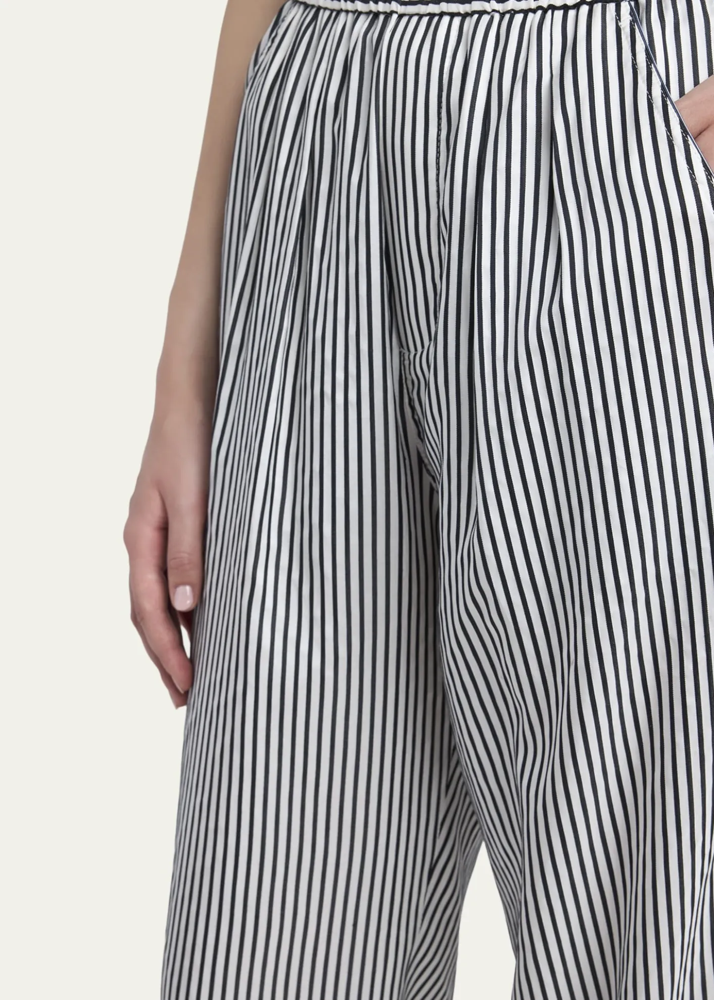 TOM FORDStriped Silk Straight-Leg Pull-On Pajama Pants