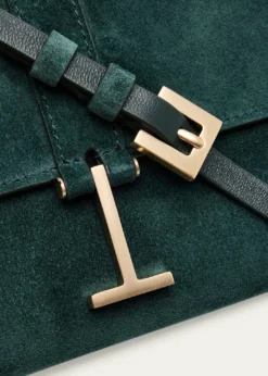 TOM FORDSuede Hanging T Crossbody Wallet
