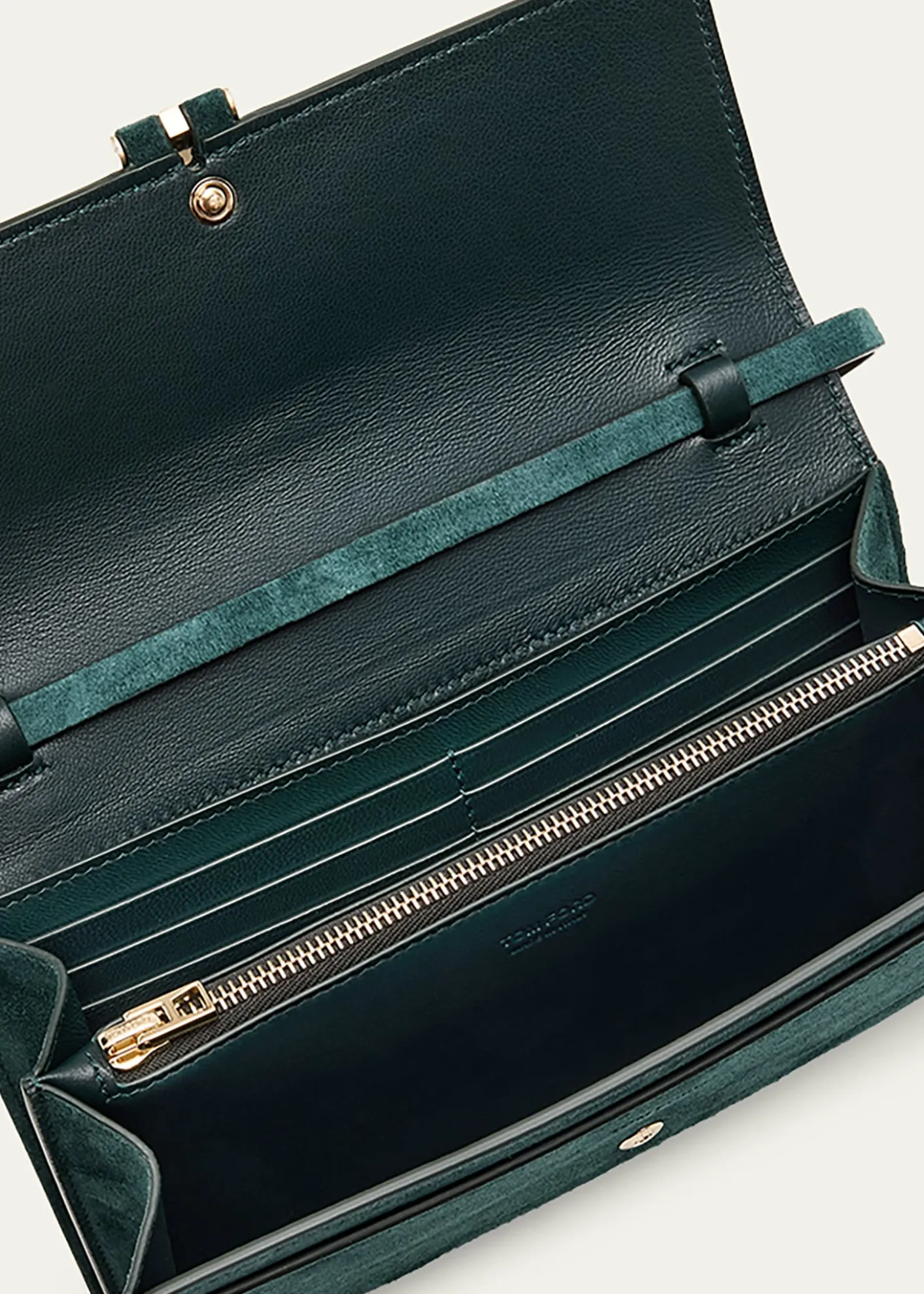 TOM FORDSuede Hanging T Crossbody Wallet