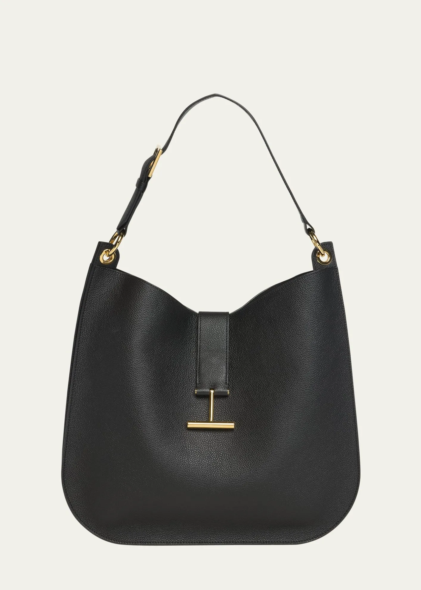 TOM FORDTara Large Hobo Crossbody in Grained Leather