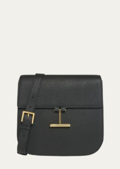 TOM FORDTara Medium Crossbody in Grained Leather with Leather Strap