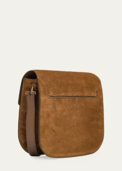 TOM FORDTara Mini Flap Crossbody Bag in Suede and Leather