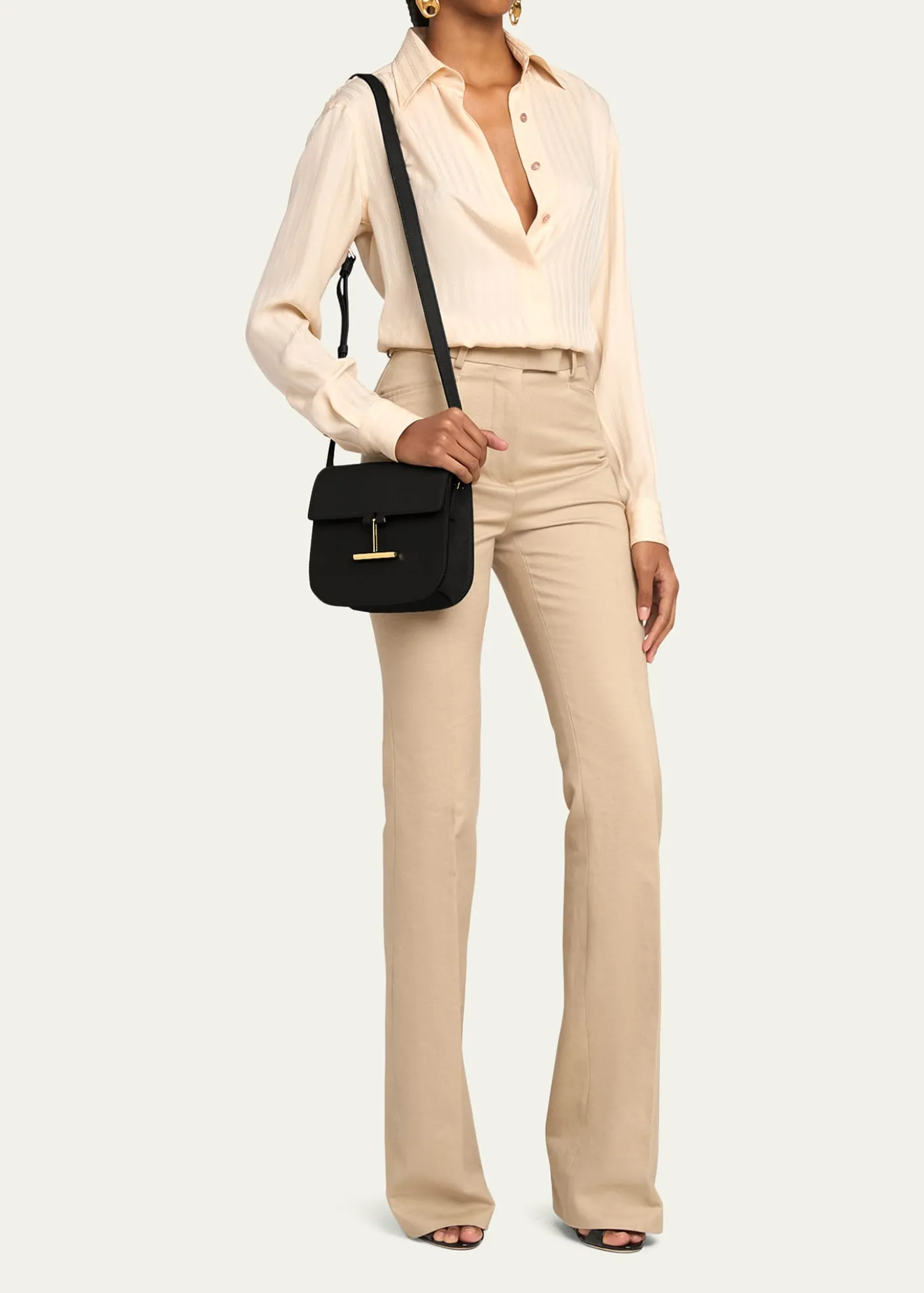 TOM FORDTara Mini Shoulder Bag in Grained Leather