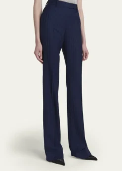 TOM FORDTonal Striped Jacquard Straight-Leg Pants