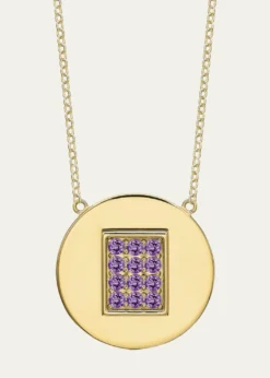 Tracee Nichols14K Gold Amethyst Birthstone Token Necklace
