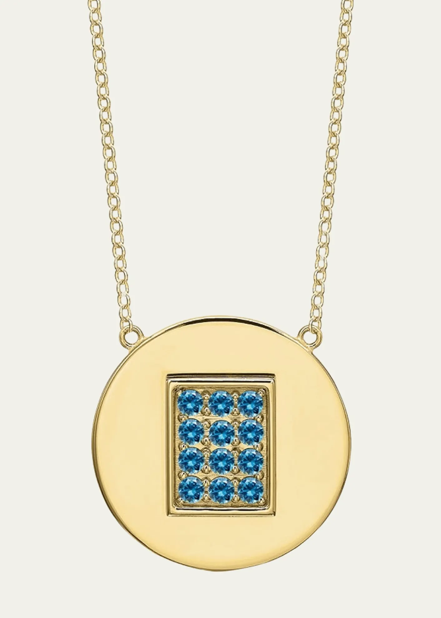 Tracee Nichols14K Gold Aquamarine Birthstone Necklace