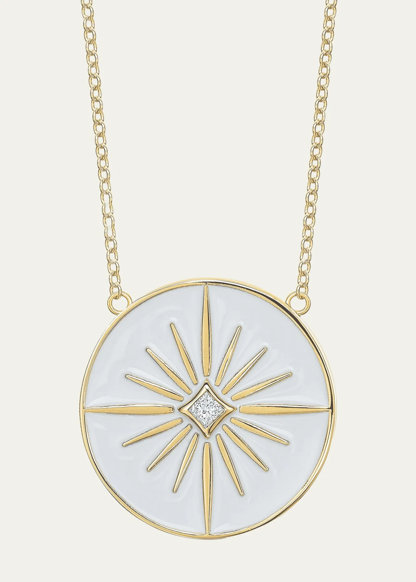 Tracee Nichols14K Gold Lucky Star Diamond Token Necklace