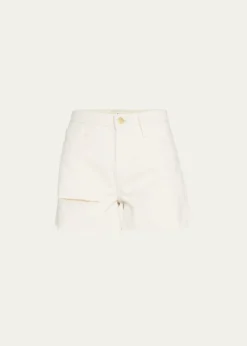 TriarchyDistressed Slim Denim Shorts