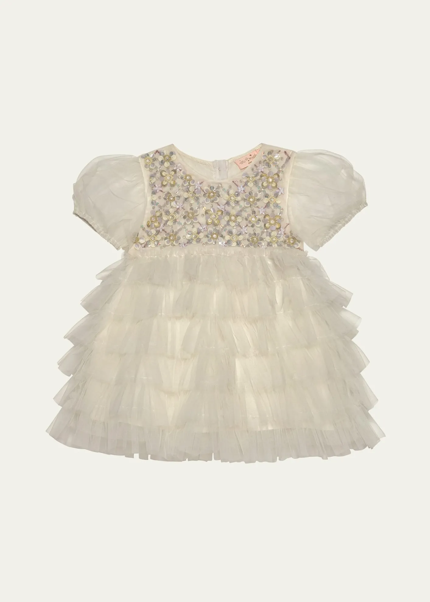 Tutu Du MondeGirl's Bebe Meadow Embellished Tulle Dress, Size Newborn-24M