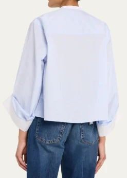 TWPBeau Striped Button-Front Shirt