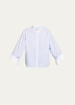 TWPBeau Striped Button-Front Shirt