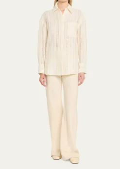 TWPBig Joe Linen Button-Front Shirt