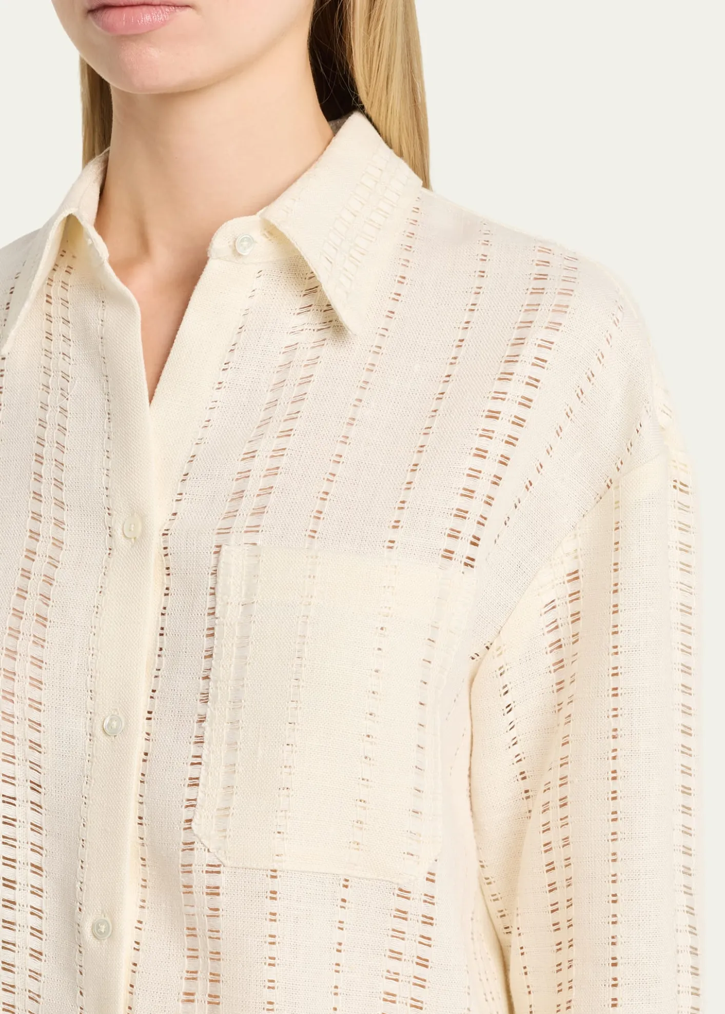 TWPBig Joe Linen Button-Front Shirt