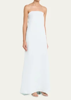 TWPCarolyn's Gown in Coated Viscose Linen