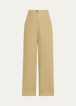 TWPDelilah Wide-Leg Twill Pants