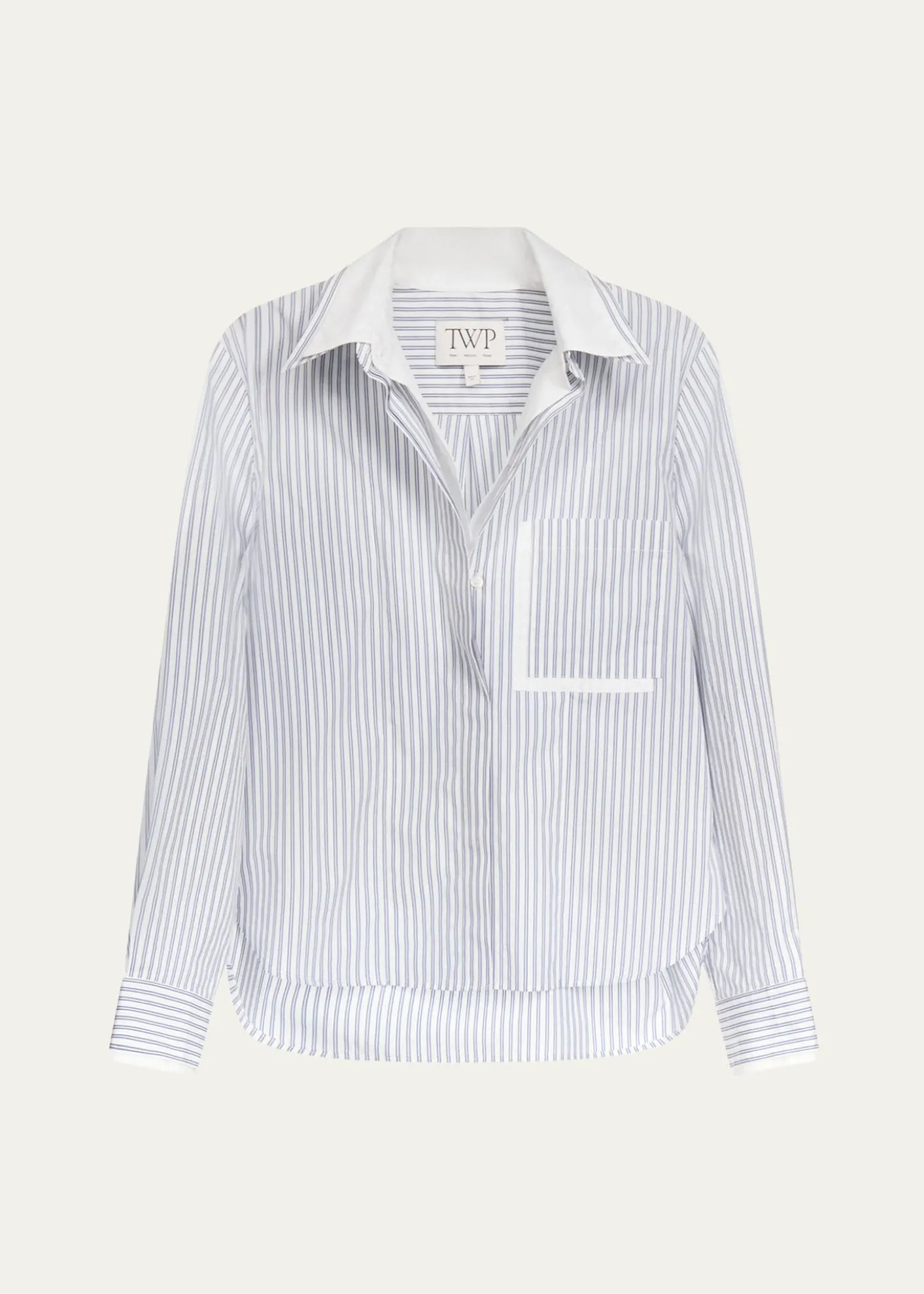 TWPDouble Layer Boyfriend Shirt