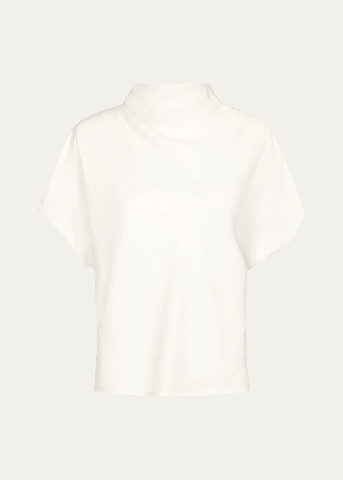 TWPDraped Mock-Neck Tee