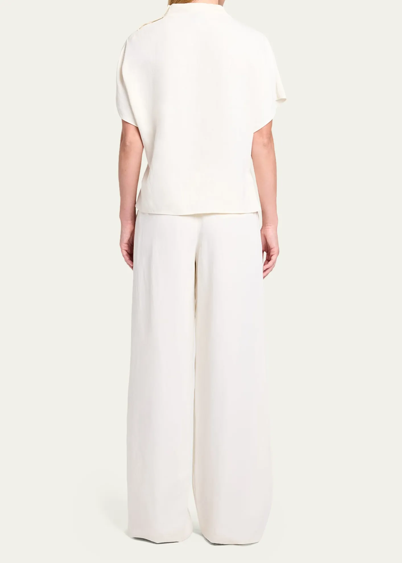 TWPDraped Mock-Neck Tee