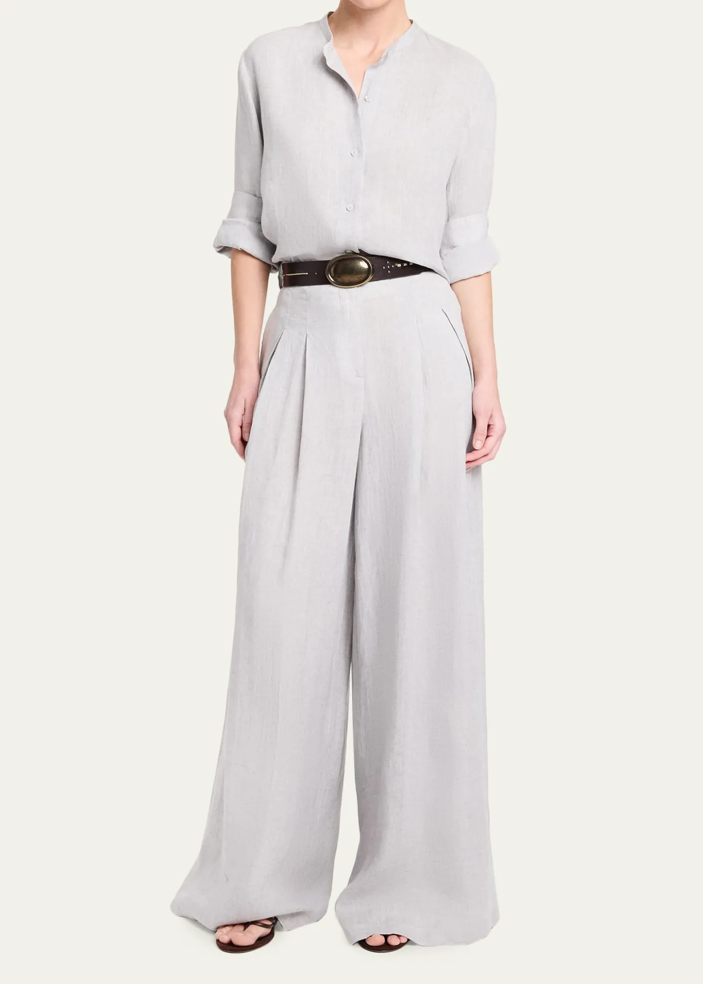 TWPDrew Hemp Wide-Leg Pants