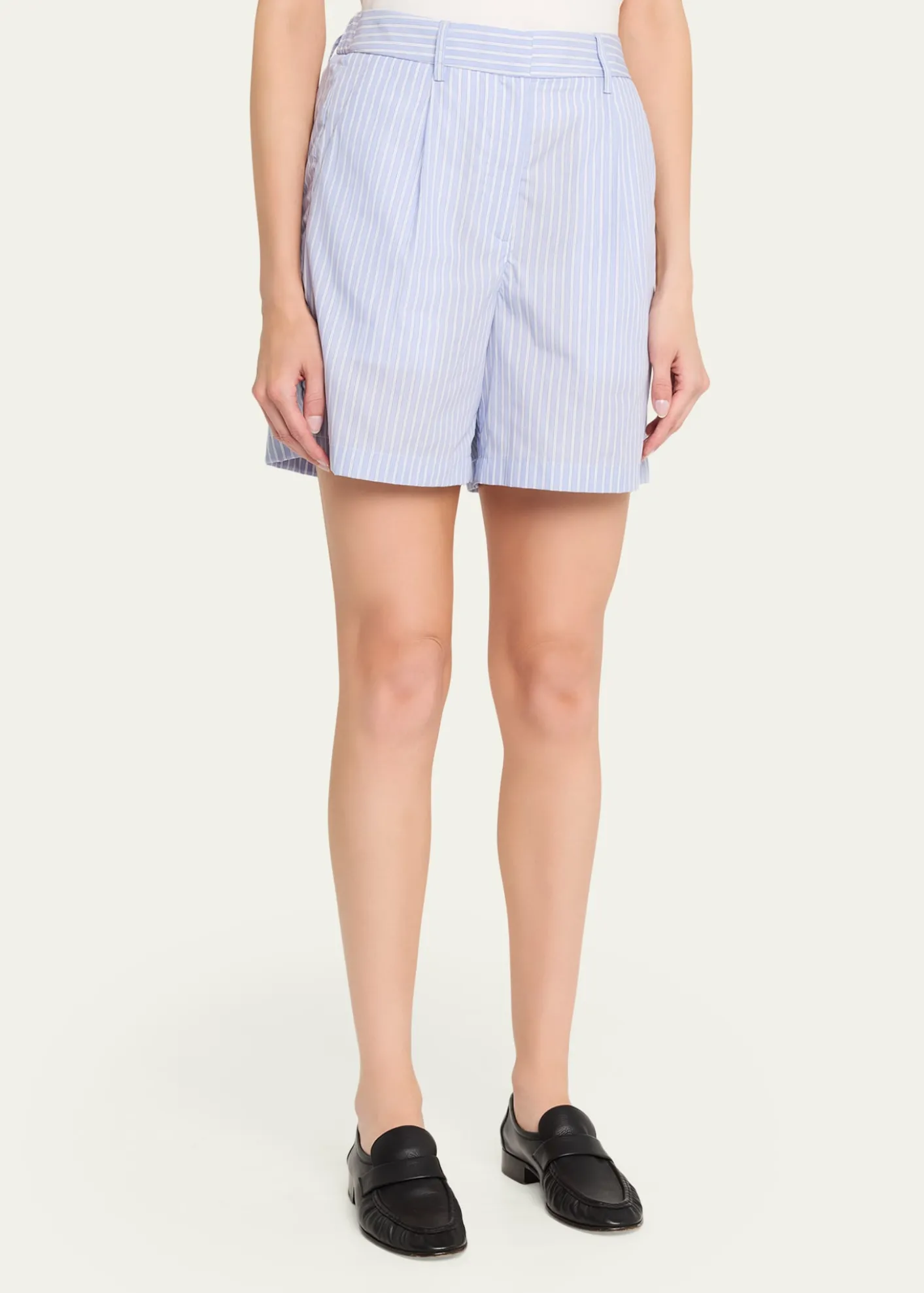 TWPHenry St Shorts in Spaced Shirt Striping