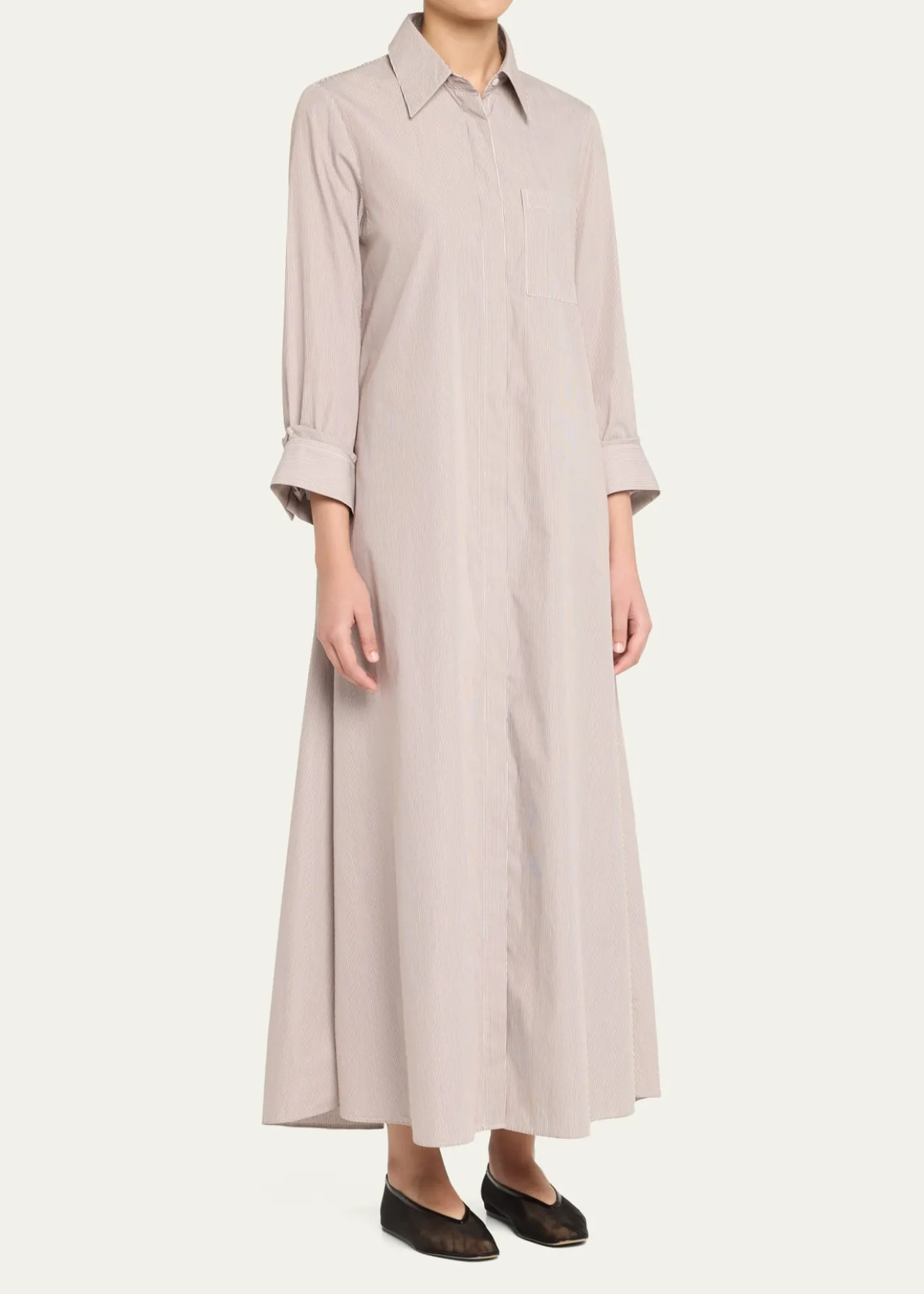 TWPJennys Striped Maxi Shirtdress