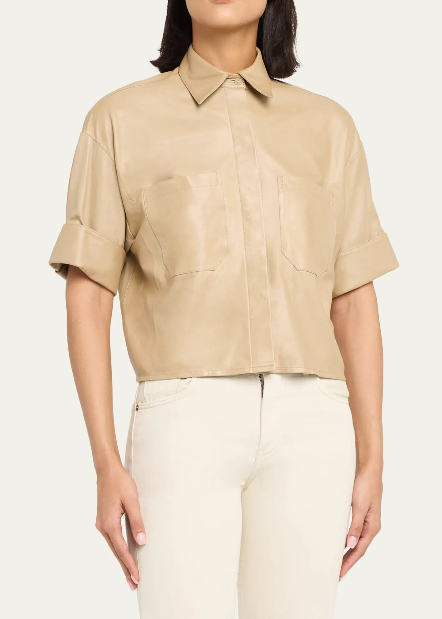 TWPMy Newest Mistake Shirt in Leather