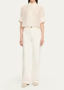 TWPNext Ex Cotton-Silk Ruffle Shirt