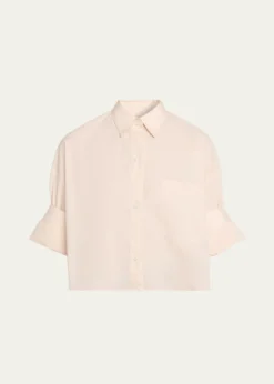 TWPNext Ex Cropped Shirt in Superfine Cotton