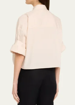 TWPNext Ex Cropped Shirt in Superfine Cotton