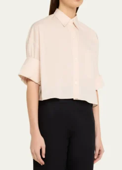 TWPNext Ex Cropped Shirt in Superfine Cotton