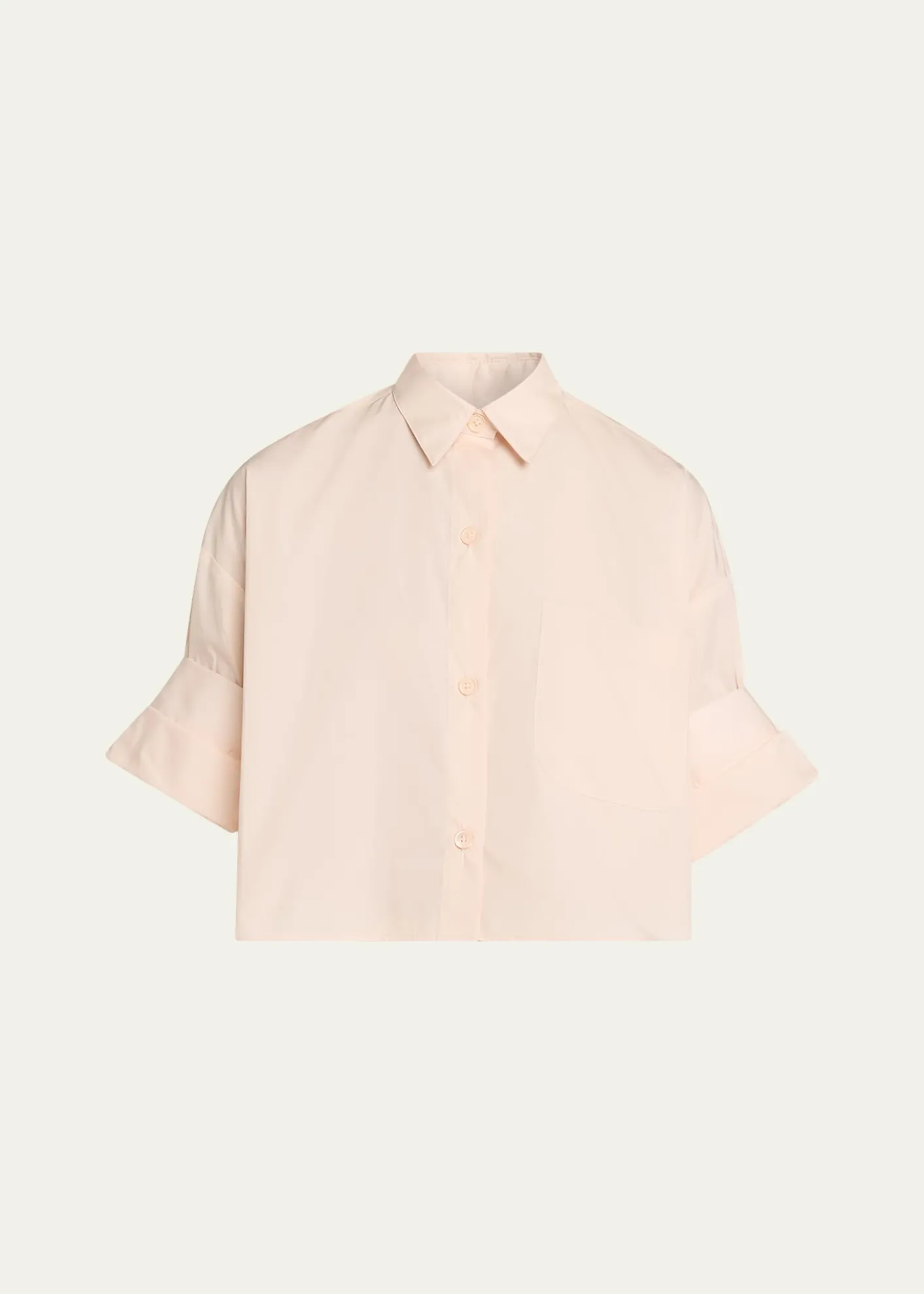 TWPNext Ex Cropped Shirt in Superfine Cotton