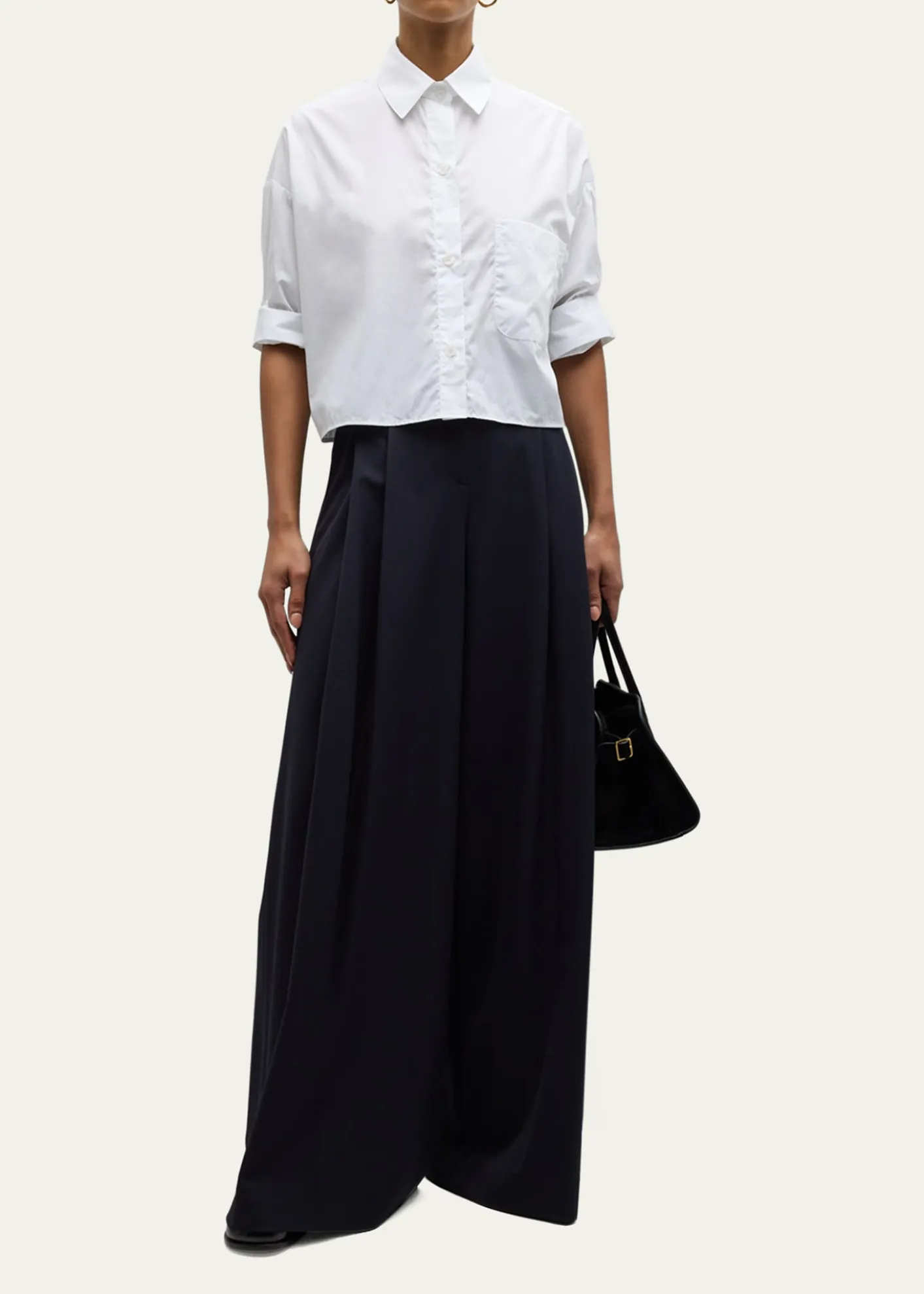 TWPNext Ex Cropped Shirt in Superfine Cotton