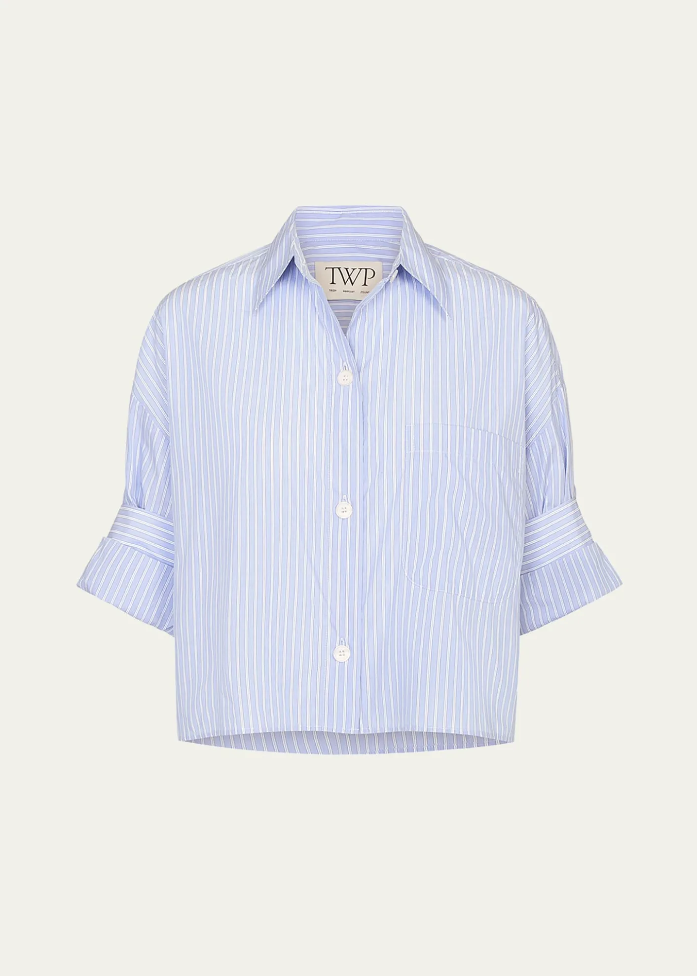 TWPNext Ex Striped Cropped Shirt