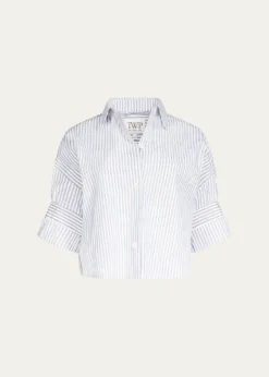 TWPNext Ex Striped Cropped Shirt