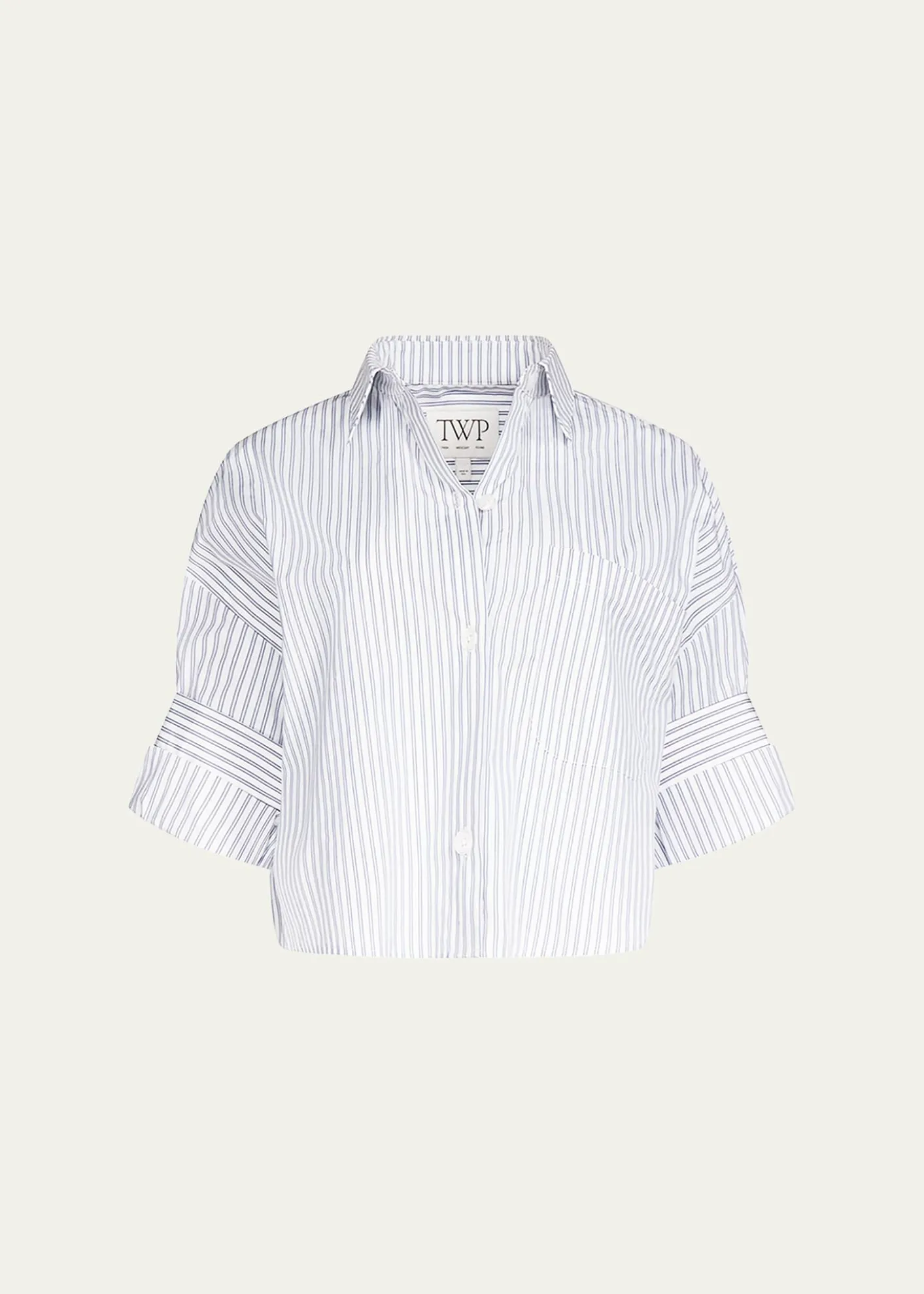 TWPNext Ex Striped Cropped Shirt