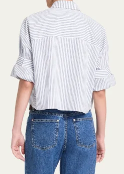 TWPNext Ex Striped Cropped Shirt