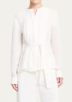TWPPleated Poet Blouse