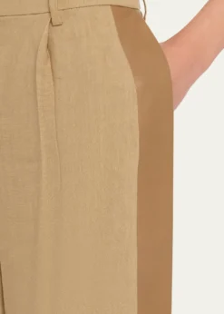 TWPSlim A Linen Pants with Lip Tux