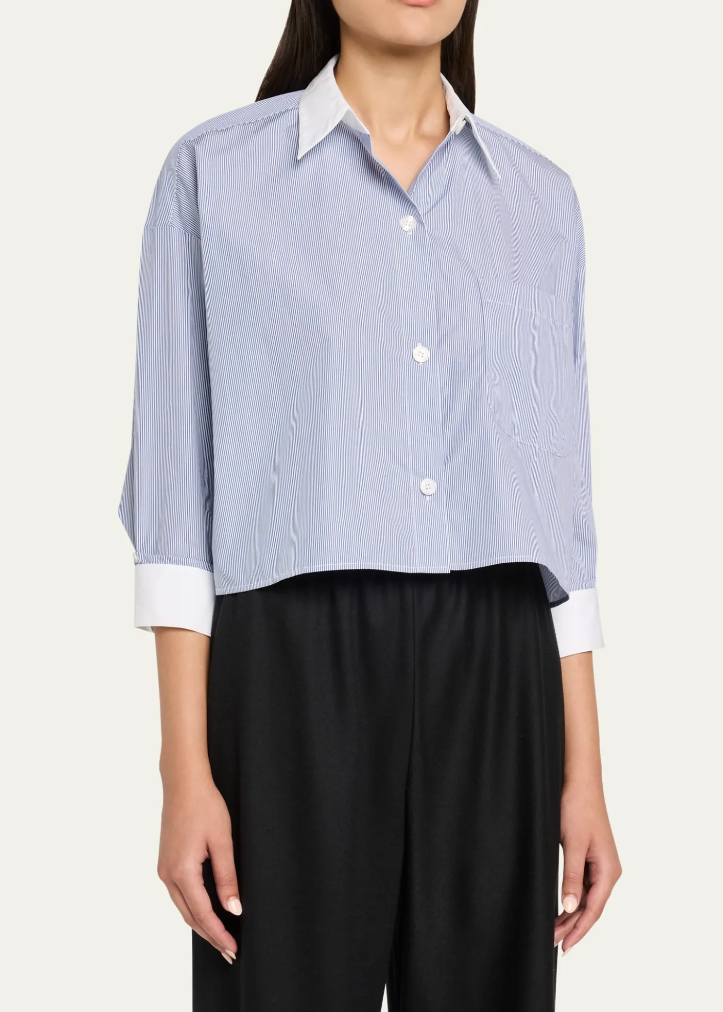 TWPSoon To Be Ex Striped Button-Front Shirt