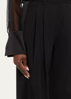 TWPSulli Pants with Tux Stripes in Stretch Wool Suiting