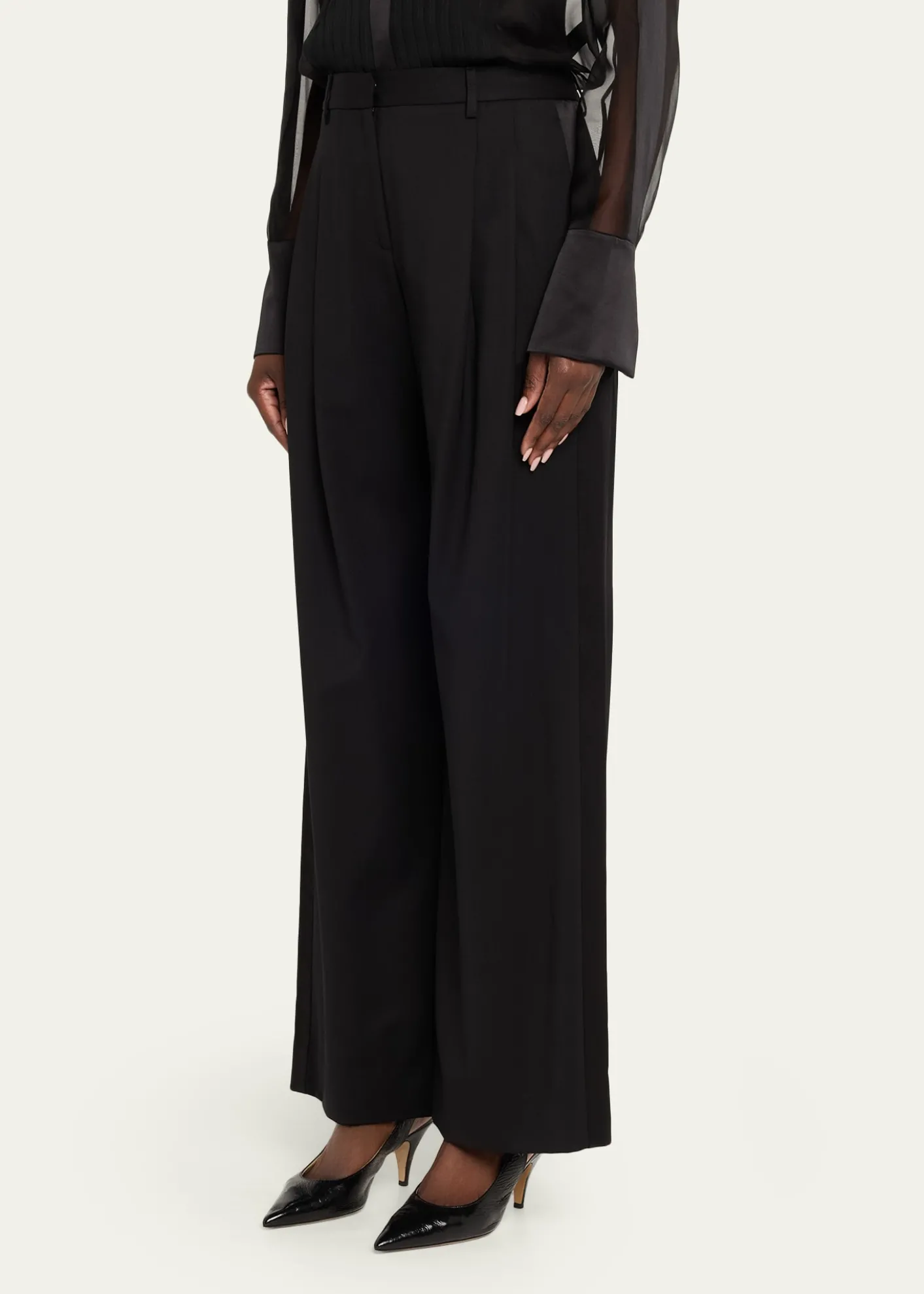 TWPSulli Pants with Tux Stripes in Stretch Wool Suiting